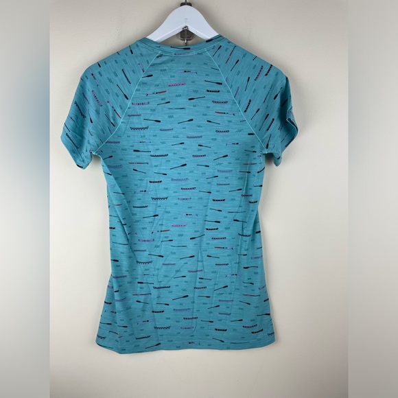 Smartwool Merino 150 Short Sleeve Paddle & Canoe Print NWT - Picture 5 of 8